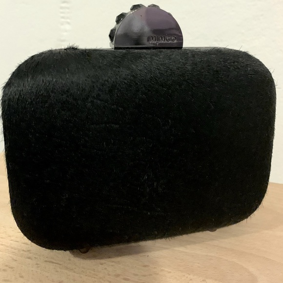 Mimco Bags Mimco Cow Hide Clutch Bag With Studded Clasp Poshmark